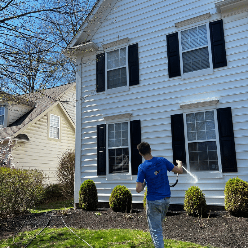 Two-Story Window Cleaning